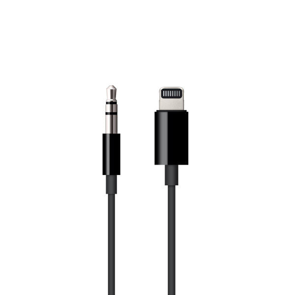 كيبل Lightning إلى مقبس صوت 3.5 مم من Apple بطول 1.2م | أسود كيبل Lightning إلى مقبس صوت 3.5 مم من Apple بطول 1.2م | أسود